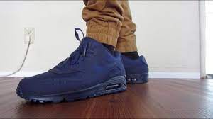 Nike Air Max 90 Midnight Navy On Feet Youtube