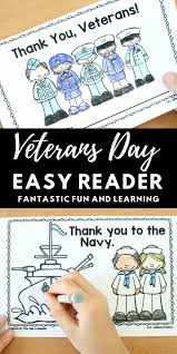 Thank You Veterans Military Easy Reader Fantastic Fun Learning In 2020 Veterans Day Activities Veterans Day For Kids Memorial Day Activities