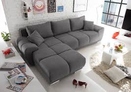 Wer sein schlafsofa vorrangig als sofa nutzen möchte, der sollte sich gedanken über die gewünschte sitzhöhe und sitztiefe machen. Ecksofa Couch Schlafcouch Schlafsofa Funktionssofa Ausziehbar Dunkelgrau 289 Cm