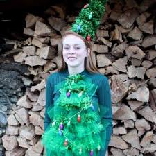 Bring the joy of baking to your christmas tree with the diy ornaments in this tutorial. Diy Christmas Tree Sweater With Lights Funny Christmas Party Outfit Mindy