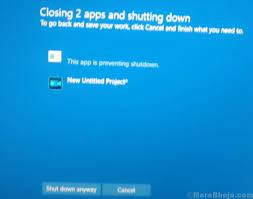 Disable Shutdown Anyway Prompt In Windows 10/11 And Auto Close Program  While Shut Down