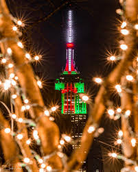 Christmas In New York City New York Christmas Empire State Building Empire State