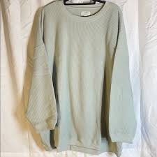 Cotton waffle knit, эластичная мягкая ткань 147cm(58') широкий, ярд. Aerie Sweaters Aerie Waffle Fleece Oversized Sweatshirt Poshmark
