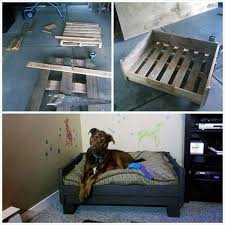 Homemade dog bed made out of pallets. Diy Wooden Dog Beds From Euro Pallets Interior Design Ideas Avso Org