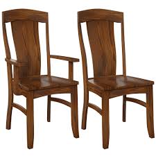 Marion Quick Ship Set of Tradtional Dining Chairs with Solid Wood Backs