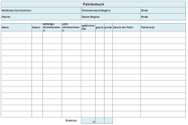 In word können sie mit umfangreichen tabellen arbeiten. Fahrtenbuch Vorlage Kostenloses Excel Muster Zum Download Ionos