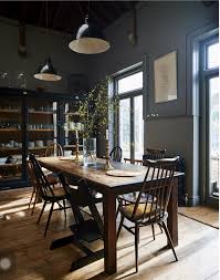 Feel Nostalgic With This Mid Century Living Room Decoration Dark Dining Room Dining Room Industrial Dining Room Design