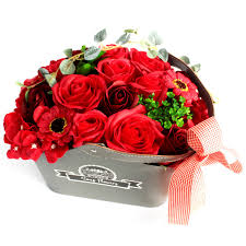 Scented candles of course, an assortment of wines, luxury. Love Luxury Soap Flower Bouquet In Gift Basket Gifts 2go