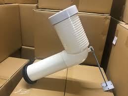 White 90 Degree Toilet Pan Connector No Smell Long Lifespan For Waste Pipe