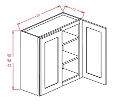 This mdf wood composite frame features a raised relief profile. Sc W2436gd 36 High Wall Cabinet Double Door 24 Inch Shaker Charcoal Gray Wall Cabinets Cabinetcorp