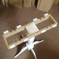 Gate leg drop leaf table plans laying out the position for the drop leaf hinges: Pin On Home Decor