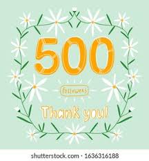 This day, mommy me has reached 500+ followers! 500 Followers Thank You Vector Illustration Stock Vector Royalty Free 1636316188