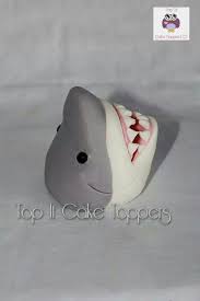 Shark Head Cake Topper Made With Homemade Marshmallow Fondant Kopek Baligi