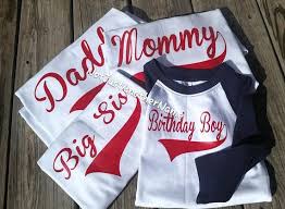 1st Birthday Boy Shirt Ideas Baseball Party Ideas Birthday Boy Shirts Boys 1st Birthday Party Ideas Family Birthday Shirts