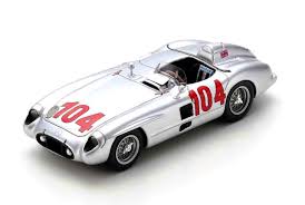 Spark Model 43tf55 Mercedes Benz 300 Slr 104 Stirling Moss Peter Collins Winner Targa Florio 1955 1 43rd Scale Resin In 2020 Car Model Spark Models Mercedes Benz
