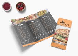 Creative Pizza Cafe Tri Fold Menu Design Template In 2020 Menu Design Template Menu Design Logo Design Mockup
