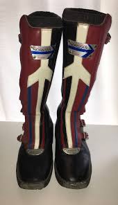 Vintage Leather Norstar Munari Motorcycle Motocross Boots Italy Sz 11 1970 S Boots Mx Boots Vintage Leather