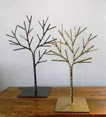 Welded Tree Jewelry Display In Brown Jewelry Tree Display Jewellery Display Jewelry Tree