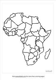 Free vector maps of africa & the middle east. Map Of Africa Coloring Pages Free World Geography Flags Coloring Pages Kidadl