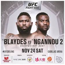 Stream lewis vs gane at ufc 265 exclusively on espn+. Baro Fight Night Blaydes V Ngannou Ii Heavyweight Fight Night Ufc Fight Night Fight