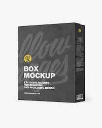 Download Kraft Box Mockup In Box Mockups On Yellow Images Object Mockups