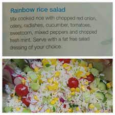Rainbow Rice Salad Rainbow Rice World Recipes Rice Salad