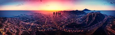 Los Santos Wide 5075x1553 Find More Gt Heroscreen Cc Gta Joker Wallpapers Batman Joker Wallpaper