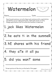Summer Fix It Up Sentences Distance Learning Writing Sentences Worksheets Sentence Writing Writing Sentences Kindergarten