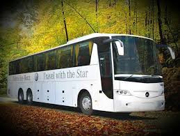 Travel With The Star The Mercedes Benz Tour Buses Mercedes Bus Bus Bus Driver