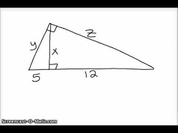 Geometric Mean Example Problem Similar Triangle Geometria
