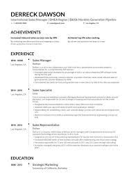 Begin with your current or most recent job and continue with the previous ones. Sales Manager 10 Resume Samples For 2021