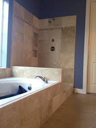 72 modern bathroom travertine stone top double vessel sink vanity 714t: Travertine Bathroom Remodel In Lakeway Austin Tx Vintage Modern Design Build In Austin Texas