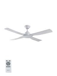 Banksia 122cm Dc Fan Only In White Dc Fans Direct Current Ceiling Fans Fans In 2020 Ceiling Fan Fan Home Lighting