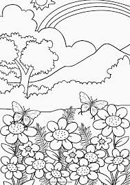 Mushrooms are the funnest fungus in the forest. Natural Scenery Nature Coloring Pages For Kids Drawing With Crayons