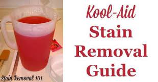 Long story short, picked up the drink, hand went numb. Tips For Removing Kool Aid Stains