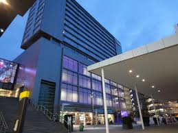 Business guests enjoy the breakfast. Hotel Entrance Picture Of Premier Inn London Stratford Hotel Tripadvisor