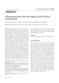 I remembered reporting on wella koleston perfect innosense, a permanent professional color line made just for people with allergic reactions to hair dye, and figured it was worth a shot. Pdf P Phenylenediamine Hair Dye Allergy And Its Clinical Characteristics