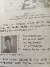 Sebelum pancasila yang sekarang dijadikan dasar negara lahir, beberapa tokoh sempat memberi usulan untuk digunakan sebagai dasar negara rumusan pancasila yang diusulkan ir. Siapakah Sajakah Tokoh Yang Mengusulkan Rumusan Dasar Negara Dan Sebutkan Hasilnya Brainly Co Id