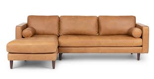 Yes, there are many sectional sofa styles, options and upholstery. Charme Tan Sven Leather Left Sectional Sofa Article