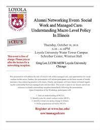 30 hours every 2 years online ce allowed: Luc Alumni Relations Social Work And Managed Care Understanding Macro Level Policy In Illinois