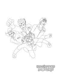 For his birthday party we had a big imagination movers idea. Back In Blue By Imagination Movers Imagine Coloring Pages Alternative Rock Bands