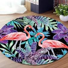 Round Flamingo Area Rug Flamingo Rugs With Free Shipping For Home Decor Area Decor Fla In 2020 Rugs On Carpet Rugs Area Rugs
