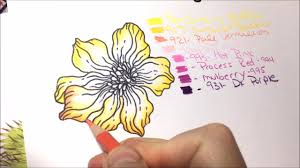 Download Advanced Flower Coloring Tutorial How To Color Flowers For Adult Coloring Books Lisa Brando Youtube