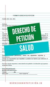 1.5 formato derecho de petición acueducto. Modelo De Derecho De Peticion Para Salud