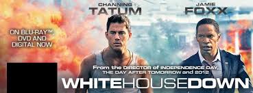 The poster features the scenic view of the reflecting pool and washington monument, as if you were standing on the stairs of the lincoln memorial in downtown. White House Down Home Facebook