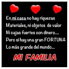 Asi Es La Familia Es El Tesoro Mas Grande Frase Familia Unida Mensaje De Feliz Dia Frases Cortas De Familia