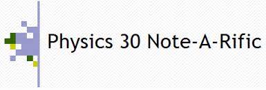 Physics 30 Note A Rific