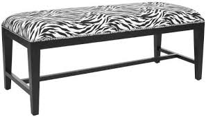 Black And White Bench Safavieh Mercer Collection Zanzibar Black And White Zebra Print Bench Safavieh An Elegant Black Finish Base And Modern Black Furniture Upholstered Bench Decor