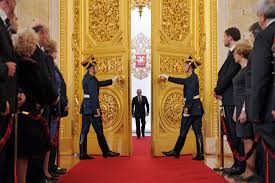 Russian president vladimir putin gives his annual state of the nation address in manezh, moscow, russia, wednesday, april 21, 2021. Vladimir Putin Returns To Presidency In Russia The New York Times