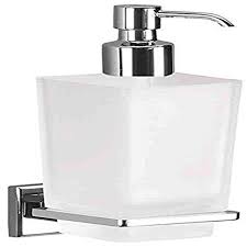 Look for bathroom sets with matching themed shower curtains, hand towels, and countertop décor. Buy Gedy 6981 13 Colorado Soap Dispenser With Frosted Glass Container 1 3 L X 2 8 W Chrome Online In Uae Sharaf Dg